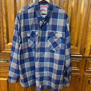 Hatebreed Dixxon Blue and Red Plaid Shirt